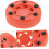 Inline Hockey Puck Training Puck PVC Men 7.5X2.5CM red 5