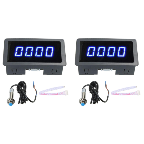 4 ψηφιακά LED μπλε στροφόμετρο RPM μετρητής ταχύτητας + διακόπτης προσέγγισης Hall