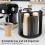 Rotatable Cup and Lid Organizer with 4 Compartments Black 3