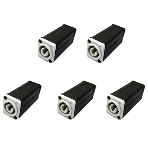 LED PowerCon AC Coupler Adapter Extender Connector White to White