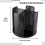 Rotatable Cup and Lid Organizer with 4 Compartments Black 4