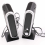 2 Pcs USB Computer Speakers Stereo 3.5mm with Ear Jack for Desktop 5
