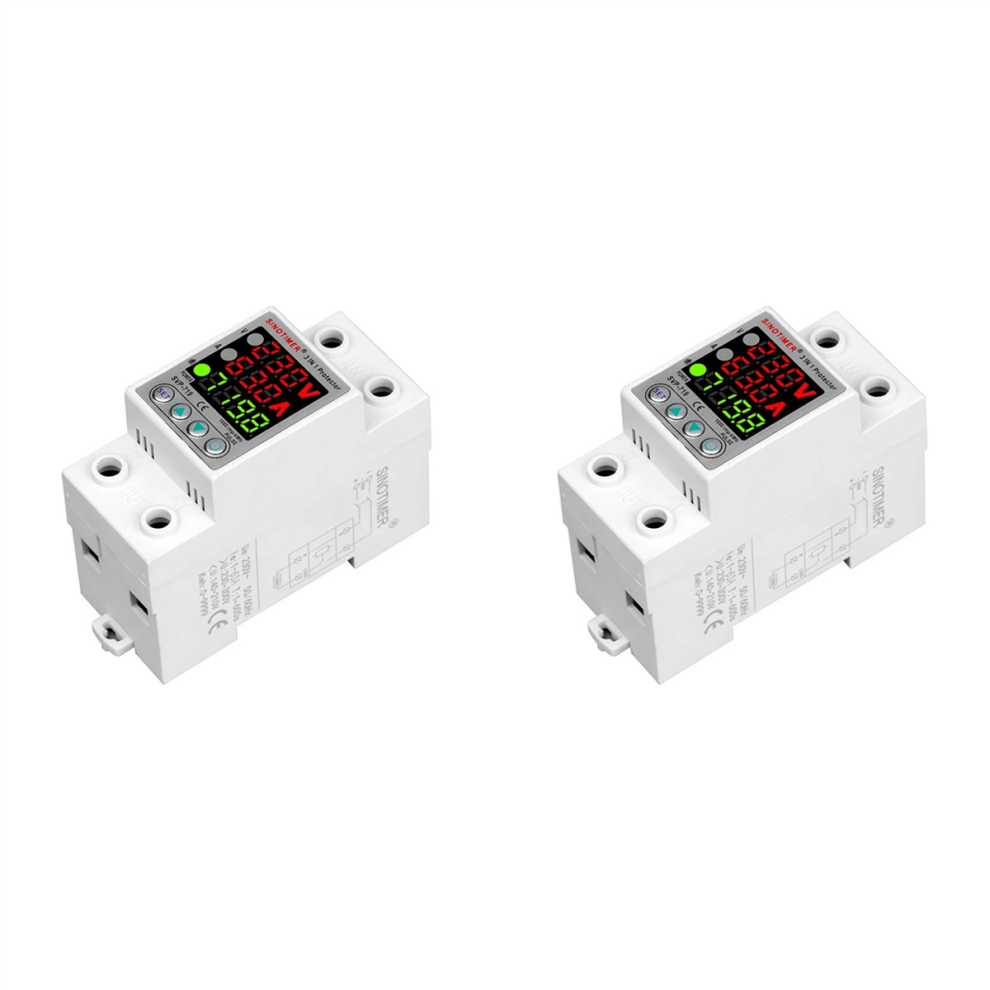 220V Adjust Voltage Relay Over Under Voltage Protector 40A 4714141500553