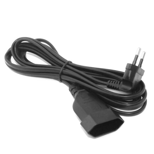 Europea Male Plug to Female Socket Power Cable for PC Computer (0.) 2