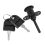 Zinc Alloy Drawer Cupboard Locker Cam Lock with Keys, Black 7