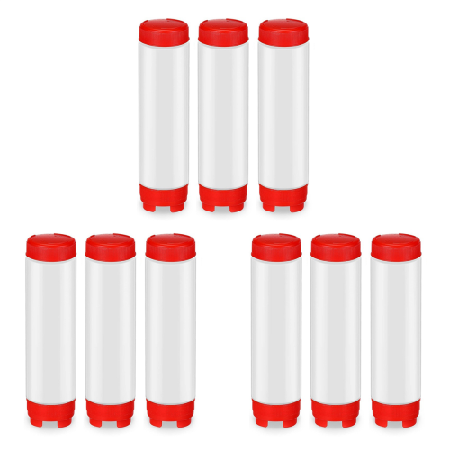 16 Oz Inverted Squeeze Bottles, Refillable Tip for Sauces Ketchup