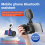 Phone Bluetooth Handheld Stick Handle Accessories Black with Light 2