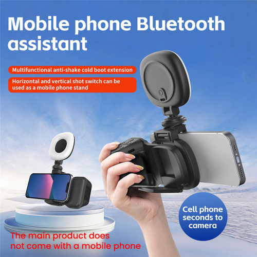 Phone Bluetooth Handheld Stick Handle Accessories Black with Light 1