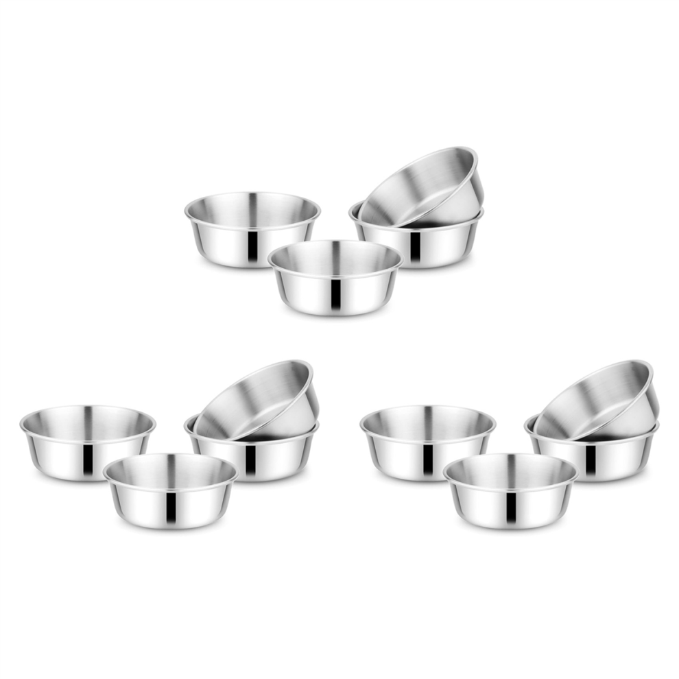 Children's Stainless Steel Bowl Set 10 Ounces Dishwasher Safe 4Pack Umærket