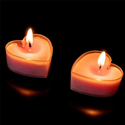 30PCS Heart Shaped Tea Light Candle Cups 2
