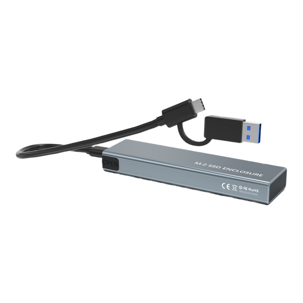 Dual Protocol M2 Nvme Ngff Ssd Enclosure For 2230 2242 M/ Key 4714141512150