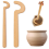 Cup Pottery Clay Tools with Long Grip Handle, Ceramic Throwing Stick 2