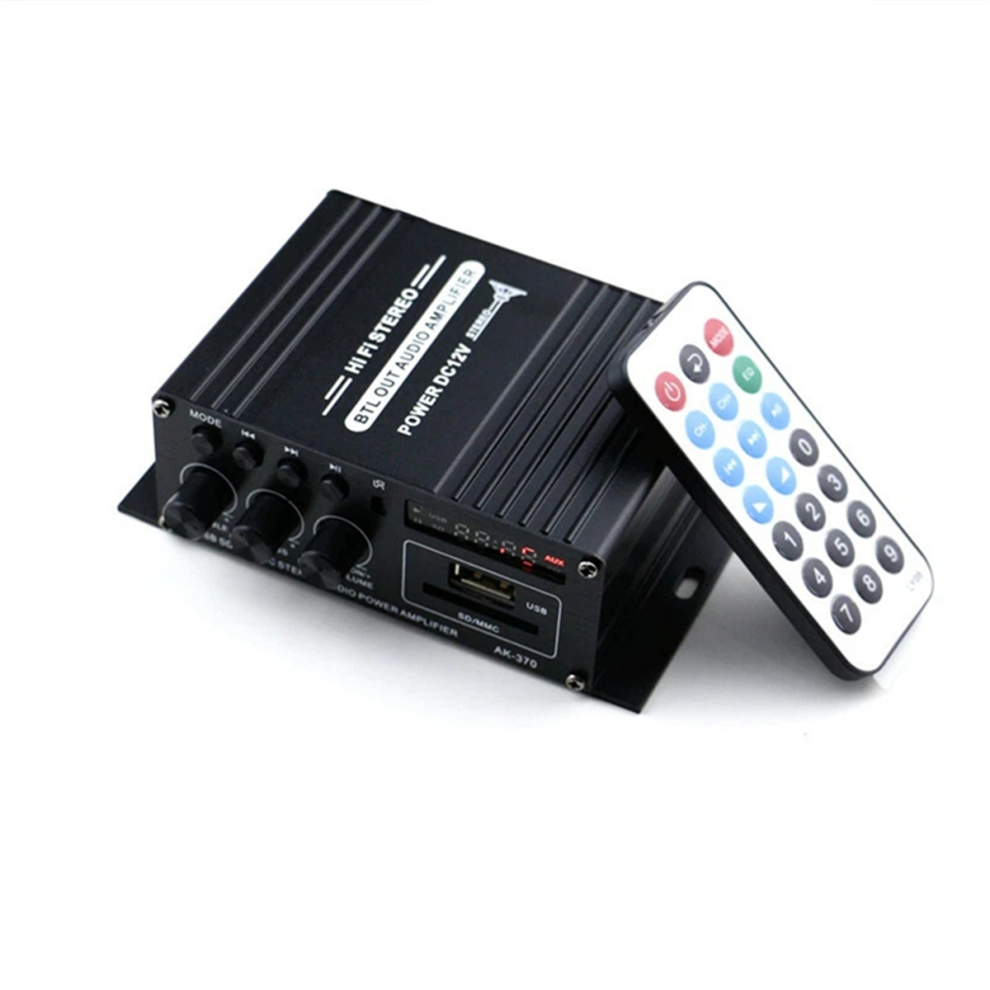 Audio Amplifier 2.0 Channel Auto Music Subwoofer Speaker 4714141510439