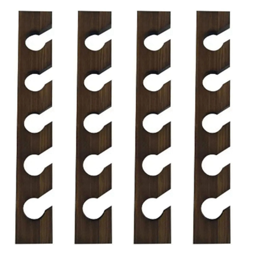 Huthalter aus Holz mit Ablagefläche, Farbe Walnuss-Imitation