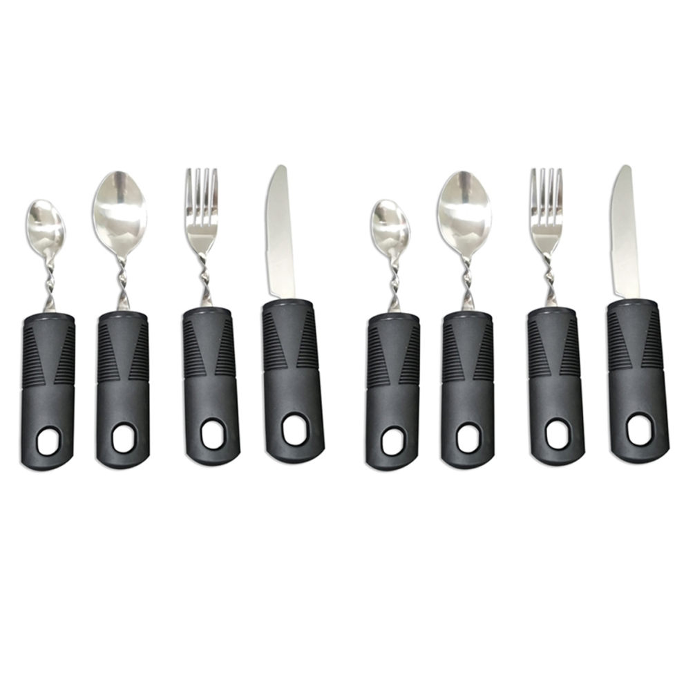 Umã¦Rket 4Pcs Bendable Cutlery Disabled Utensil Adult Weighted Utensils