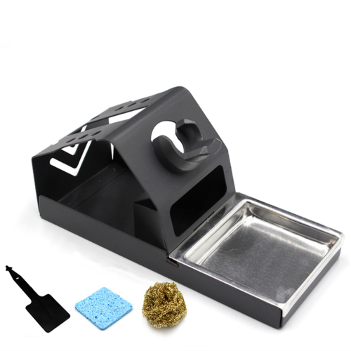 T12 Soldering Iron Station with Insulation Pad Brass Wire Ball Tip 1