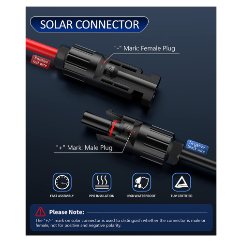 Cabo de extensão do conector do painel solar divisor para conector Anderson 1