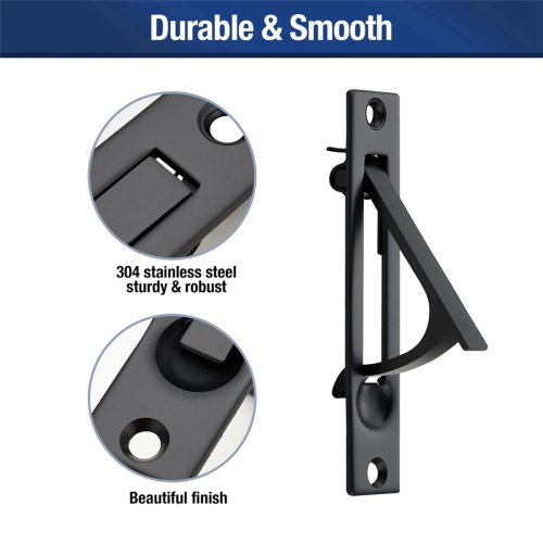 2 Pack Pocket Door Pull Solid Pocket Door Flush Edge Pull 2