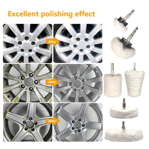 Buffing Wheel for Drill Buffing Pad Polishing Wheel Kits Wheel Shaped 2