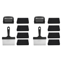 Kit di pulizia per griglia versatile, set di strumenti per la pulizia della griglia per piastre calde