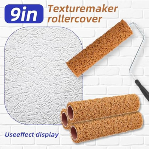 Conjunto de rolo de pintura texturizado, rolo texturizado pequeno de 9 polegadas 1