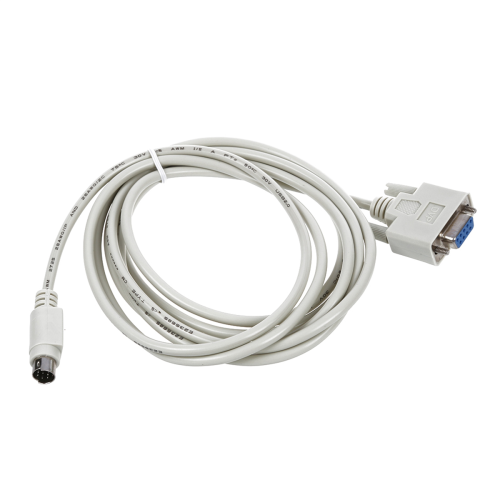 Καλώδιο λήψης DB9P σε 8P Mini Din RS232, λευκό, 8,2 πόδια για PLC -EH 1