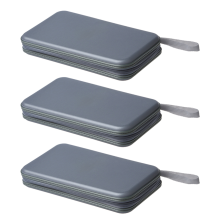 Estuche plateado para CD y DVD con 80 discos