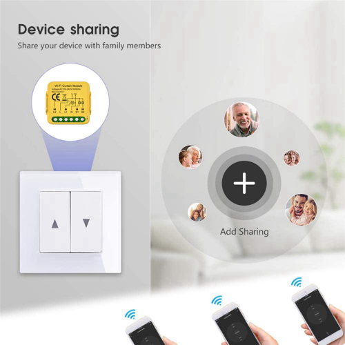 Tuya Zigbee Curtain Switch Module Connected Roller Shutters Motor 1