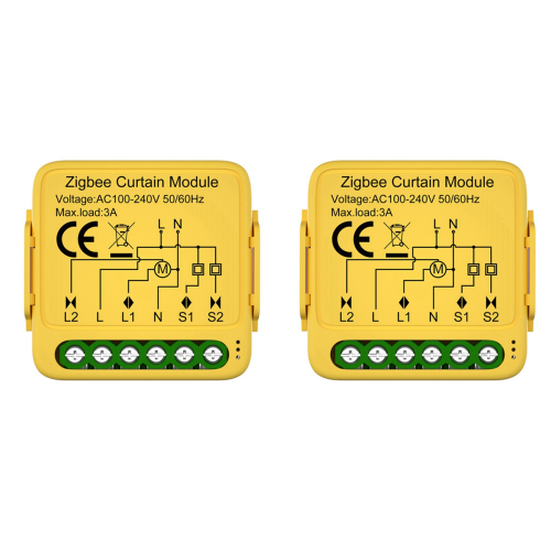 Tuya Zigbee Curtain Switch Module Connected Roller Shutters Motor