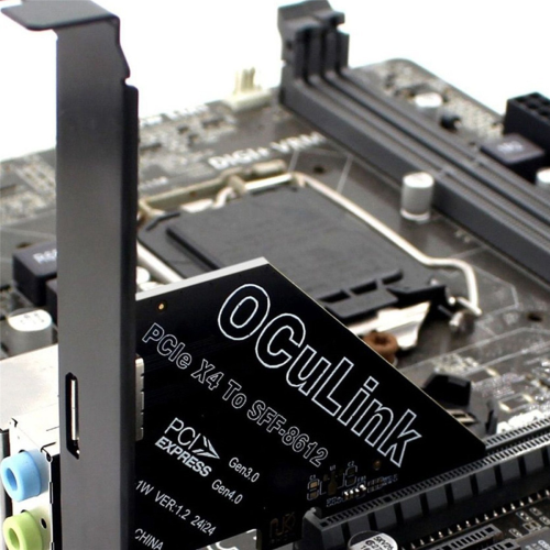 PCIe 4.0 X4 to Oculink SFF8611/8612 Expansion Card for Win/Linux 2