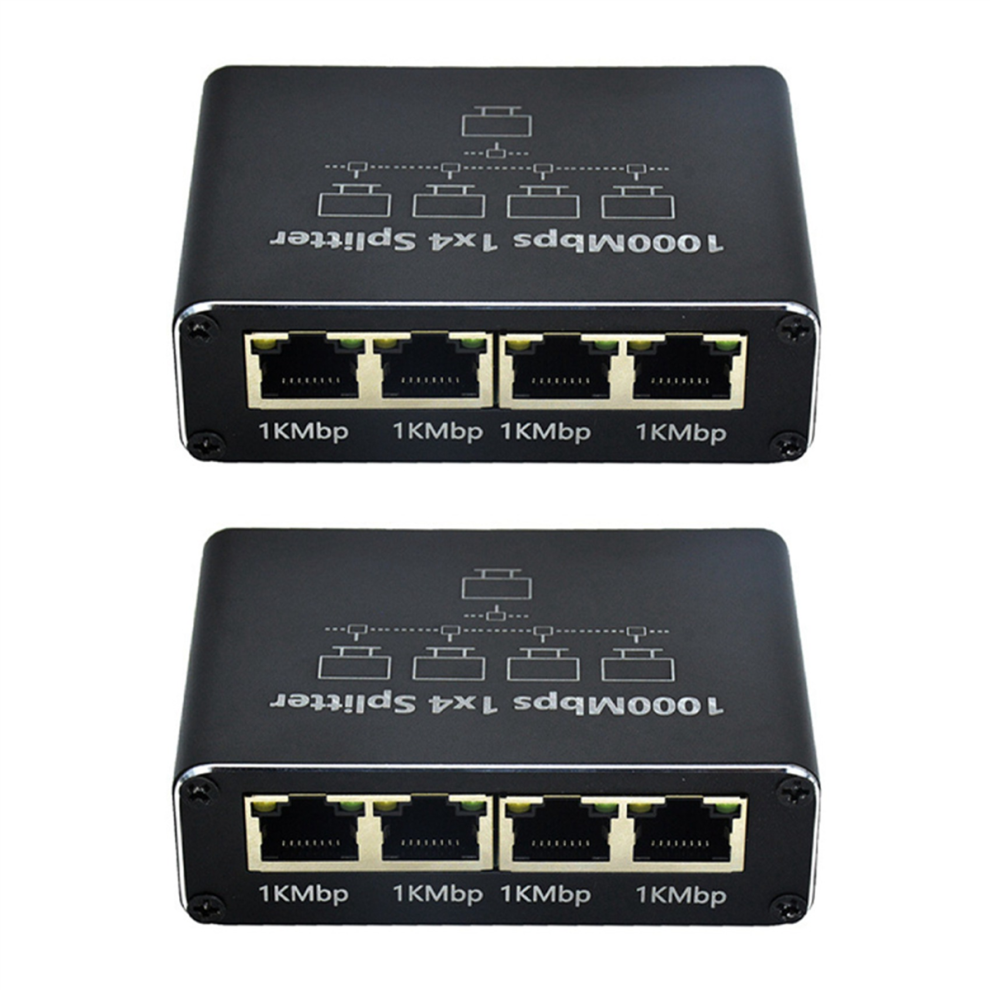 Divisor Ethernet De 1 A 4 Puertos De Red RJ45 Apto Para Pc Y PortáTiles-image