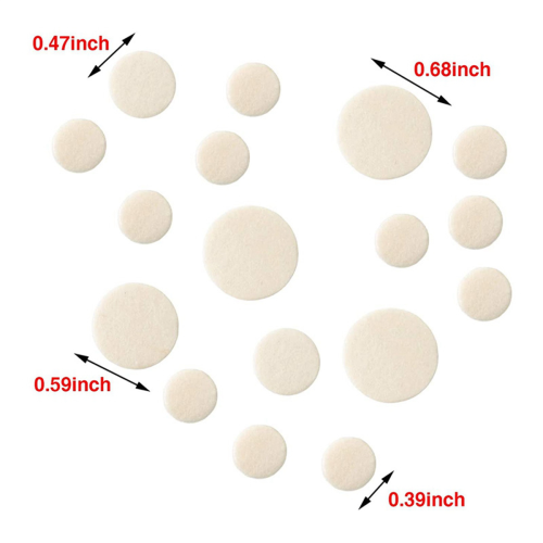 27Pcs Clarinet Instrument Replacement Kit, Include 10 Cork and 17 Pad 2