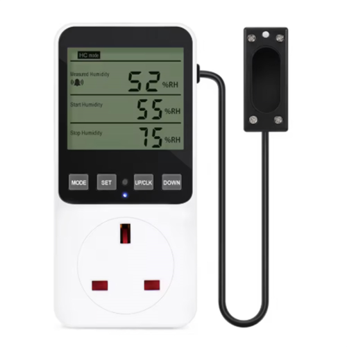 Humidity Controller Outlet 230V 13A Digital Thermostat UK Plug