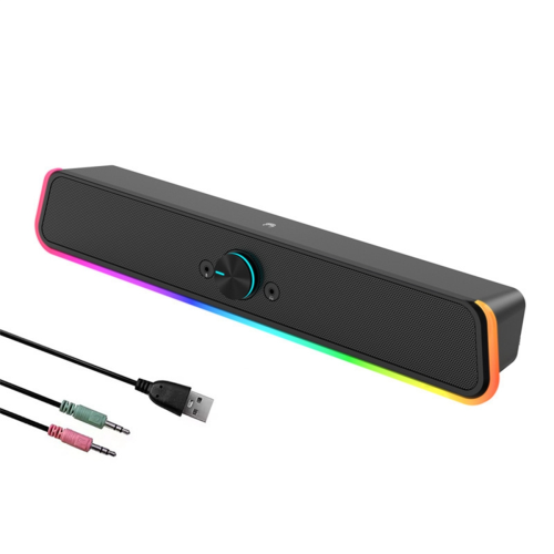 Computer Desktop Speaker Wired High Volume Microphone Speaker