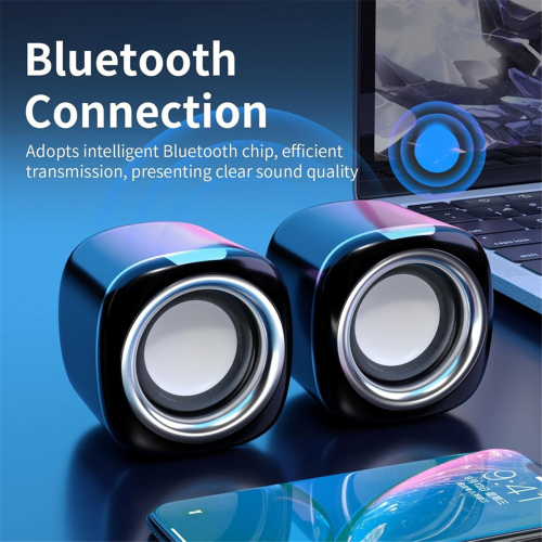Computerlautsprecher für PC, Mini-Computerlautsprecher mit Bluetooth 2