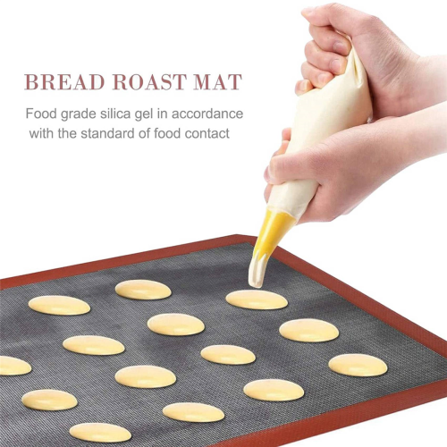 2 Pcs Silicone Baking Mat Sheet,Non-Stick Mesh Double-Sided Available 1