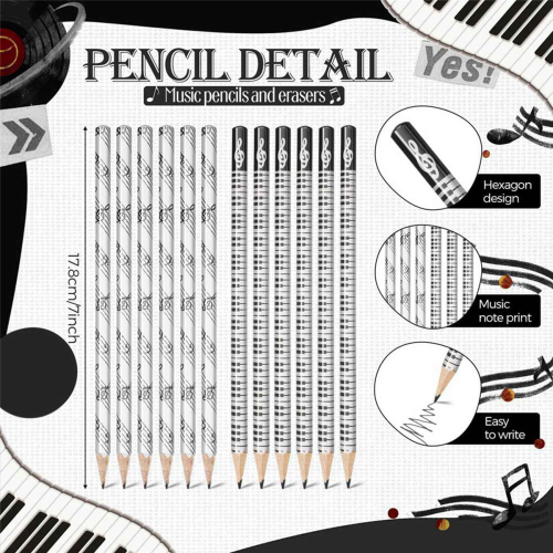 Lápis de Notas Musicais (24 unidades) 2