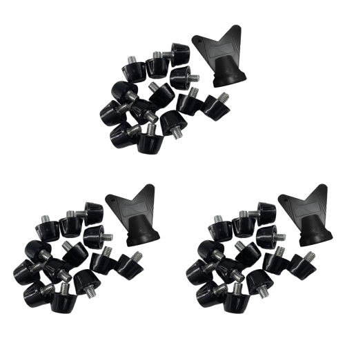 12 PCS Football Boot Spikes M5 Replacement Studs with Wrench, 7mm