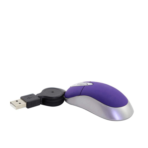 Mini USB Wired Mouse Retractable Tiny Small Mouse 1600 DPI Optical 2