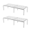 Kitchen Shelf Organizer, with Retractable, Plastic Organizers White 1