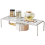 Kitchen Shelf Organizer, with Retractable, Plastic Organizers White 3