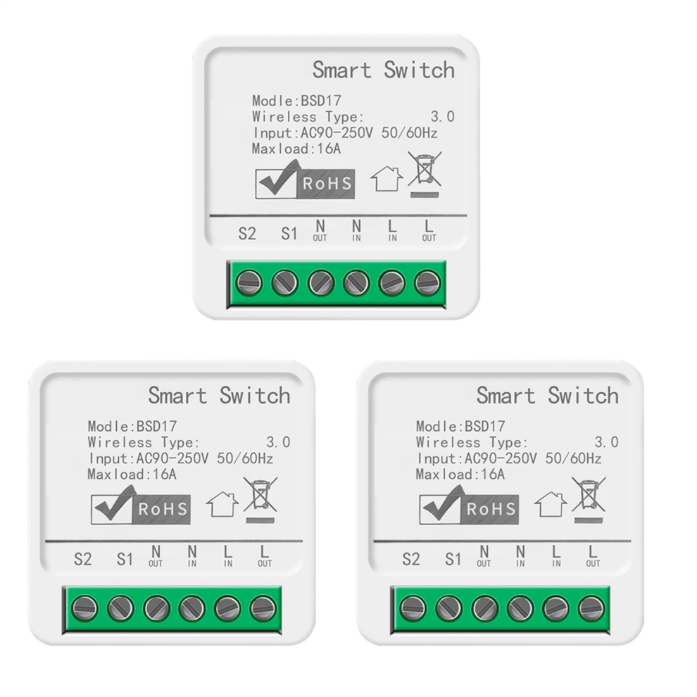 Tuya Tuya 16A Smart Switch Zigbee Cassette Switch 4714141522135