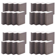 8-pack schuursponzen grof 60-220 korrel voor metaal en houtpolijst