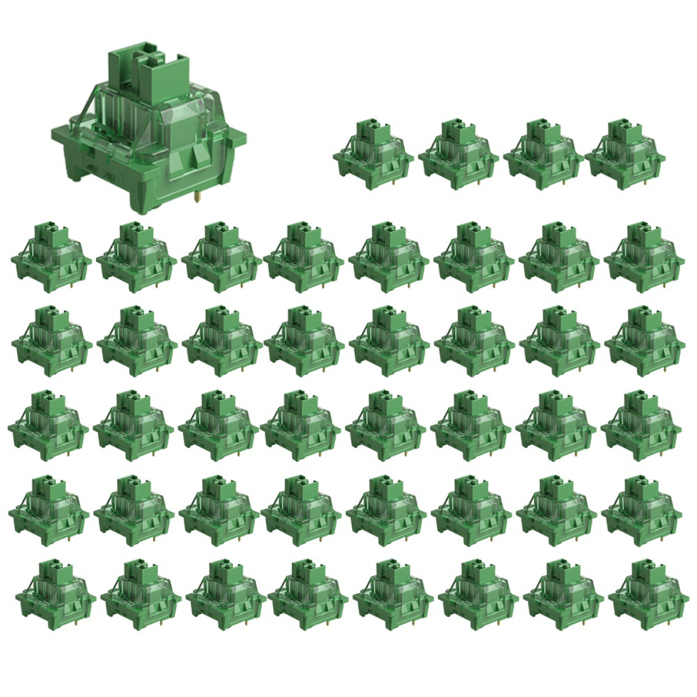 45Pcs V3 Pro Matcha Green Linear Switches for MX Mechanical Keyboards-image-OPC-PJ28GYD-NEW