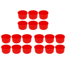 4 Inch Baking Pan Silicone Baking Mold Bakeware Pan Red, Set of 6