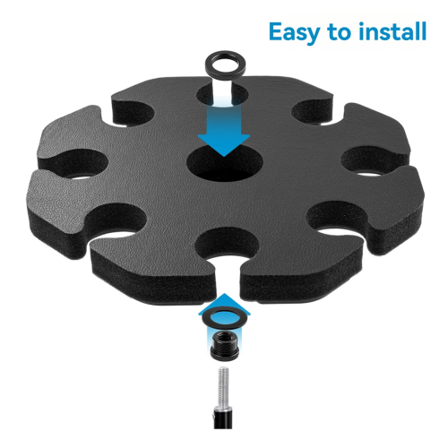 Supporto per microfono per microfono portatile, organizer per riporre il microfono 1