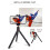 Flexible Universal Live Broadcast Tripod Monopod Camera DV Tripod 4