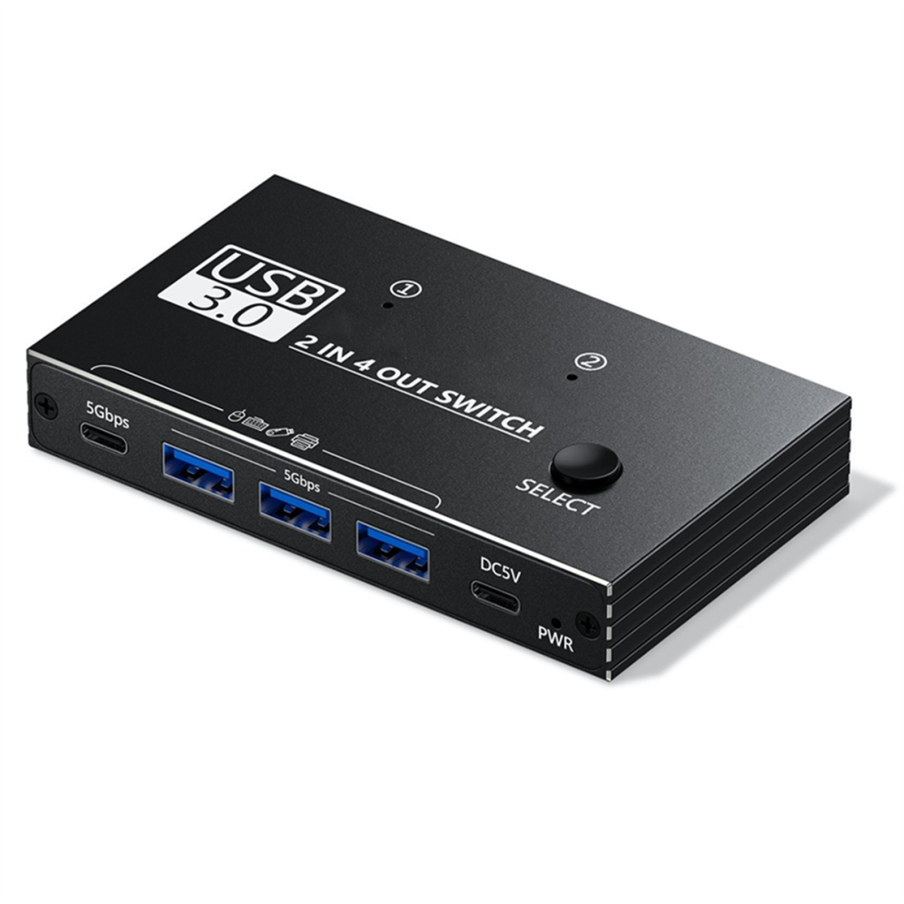 Switch Usb 3.0 5 Gbps 2 Ingressi 4 Uscite Switch Usb C Per Dispositivi