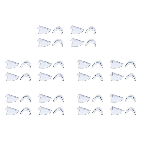4 pares de óculos de grau com proteção lateral transparente para segurança