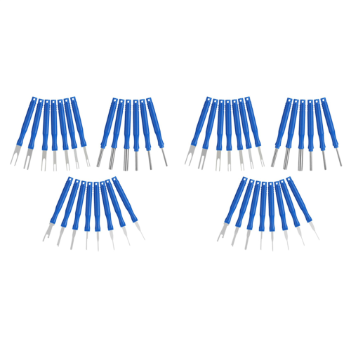 21Pcs Car Terminal Removal Tool Kit Cable Plug Remove Puller, Blue